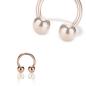 Preview: Rose Gold Steel Circular Barbell